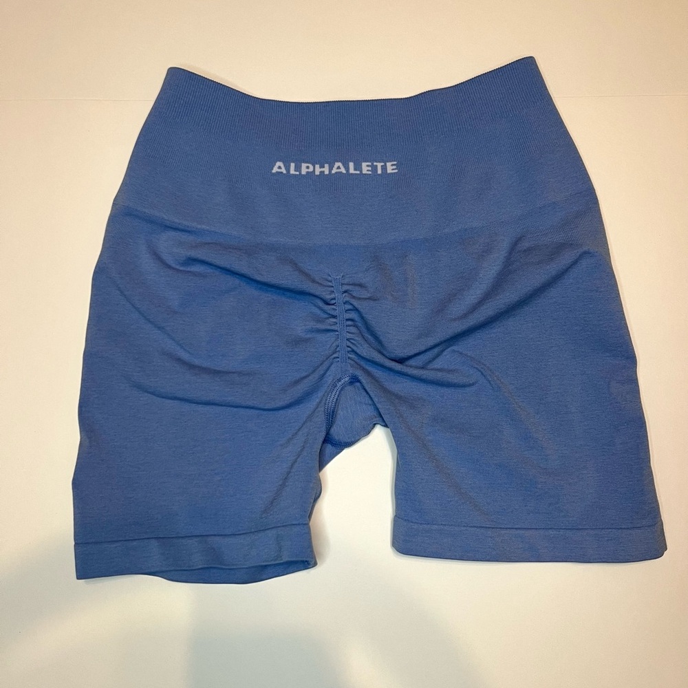 Alphalete amplify shorts blue size small